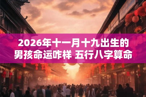 2026年十一月十九出生的男孩命运咋样 五行八字算命