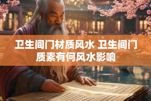 卫生间门材质风水 卫生间门质素有何风水影响