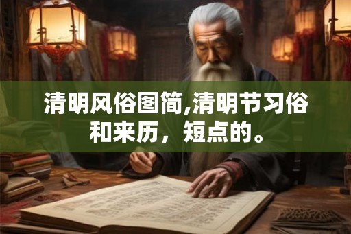 清明风俗图简,清明节习俗和来历，短点的。