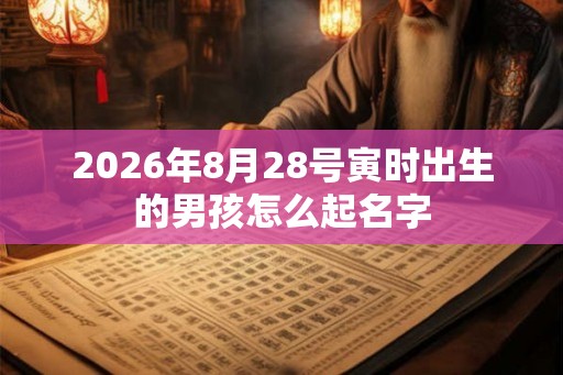 2026年8月28号寅时出生的男孩怎么起名字 2026年8月28号寅时出生的男孩怎么起名字