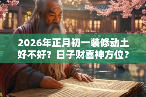 2026年正月初一装修动土好不好?日子财喜神方位? 2026年正月初一装修动土好不好?日子财喜神方位?