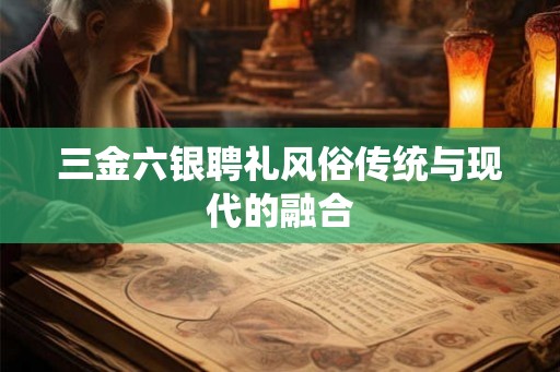 三金六银聘礼风俗传统与现代的融合