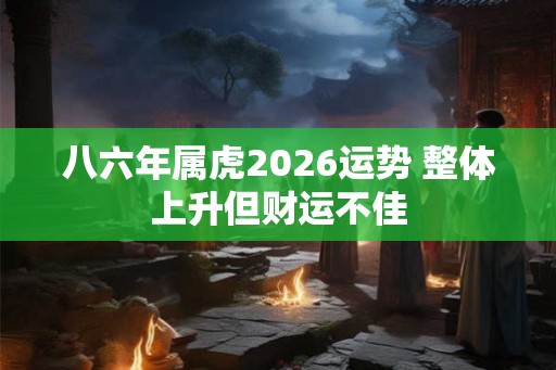 八六年属虎2026运势 整体上升但财运不佳
