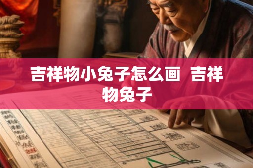 吉祥物小兔子怎么画  吉祥物兔子
