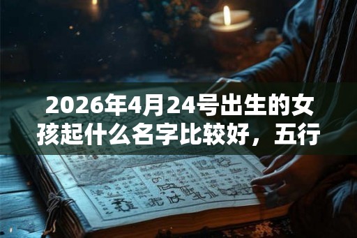 2026年4月24号出生的女孩起什么名字比较好，五行属什么