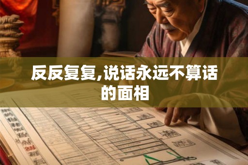 反反复复,说话永远不算话的面相 反反复复,说话永远不算话的面相