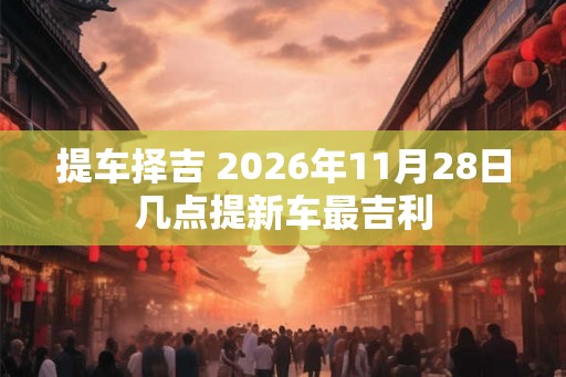 提车择吉 2026年11月28日几点提新车最吉利