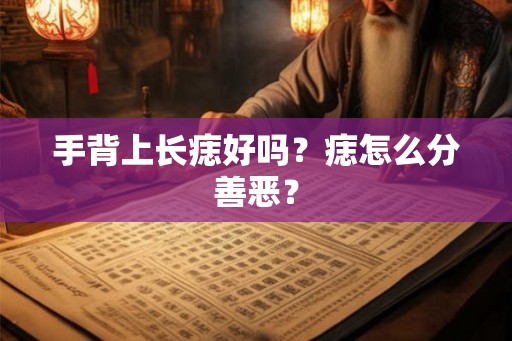 手背上长痣好吗？痣怎么分善恶？
