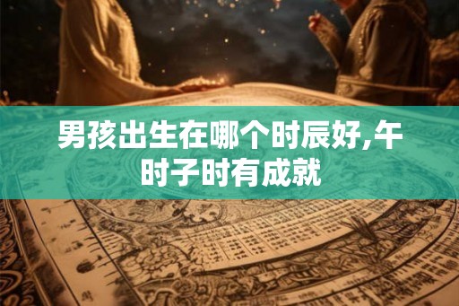 男孩出生在哪个时辰好,午时子时有成就