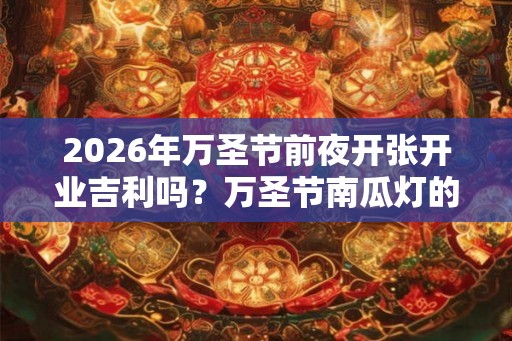 2026年万圣节前夜开张开业吉利吗？万圣节南瓜灯的故事