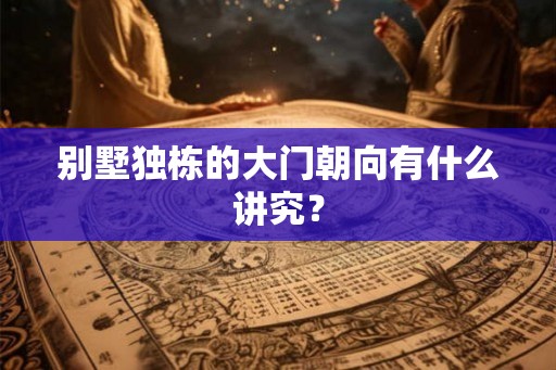 别墅独栋的大门朝向有什么讲究？