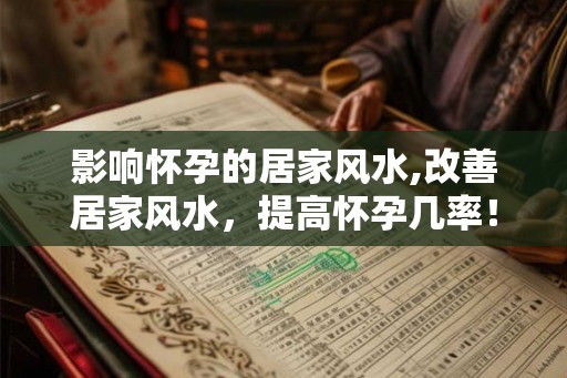 影响怀孕的居家风水,改善居家风水，提高怀孕几率！
