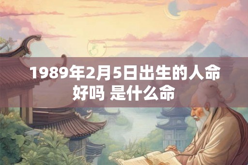 1989年2月5日出生的人命好吗 是什么命