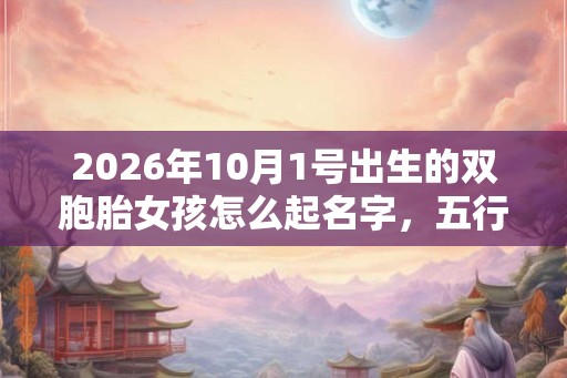 2026年10月1号出生的双胞胎女孩怎么起名字,五行属什么? 2026年10月1号出生的双胞胎女孩怎么起名字,五行属什么?