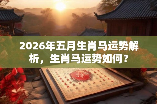 2026年五月生肖马运势解析，生肖马运势如何？