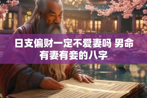 日支偏财一定不爱妻吗 男命有妻有妾的八字