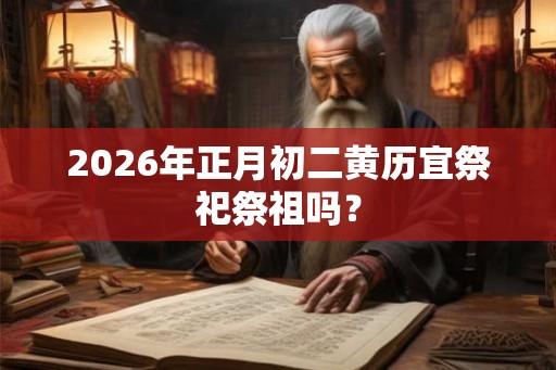 2026年正月初二黄历宜祭祀祭祖吗？