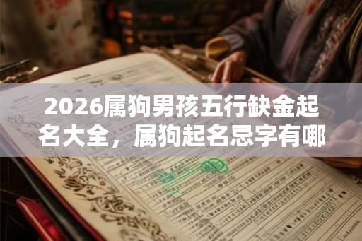 2026属狗男孩五行缺金起名大全，属狗起名忌字有哪些？