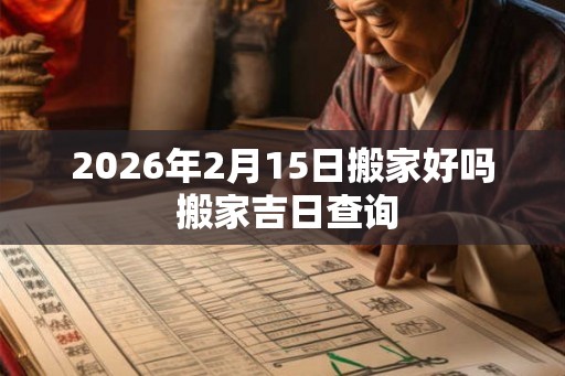 2026年2月15日搬家好吗 搬家吉日查询