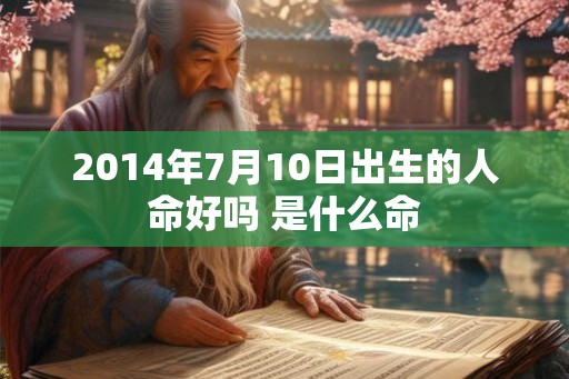 2014年7月10日出生的人命好吗 是什么命 2014年7月10日出生的人命好吗 是什么命
