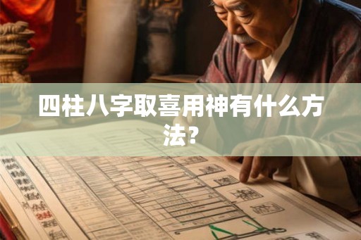 四柱八字取喜用神有什么方法？