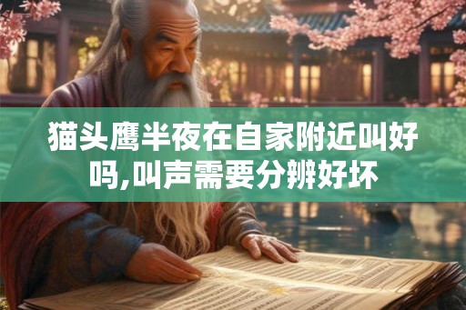 猫头鹰半夜在自家附近叫好吗,叫声需要分辨好坏 猫头鹰半夜在自家附近叫好吗,叫声需要分辨好坏