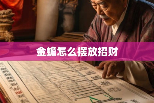 金蟾怎么摆放招财
