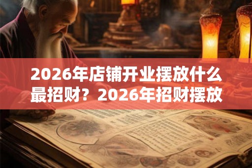 2026年店铺开业摆放什么最招财？2026年招财摆放什么好？