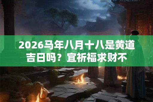 2026马年八月十八是黄道吉日吗？宜祈福求财不