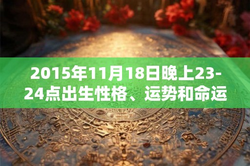 2015年11月18日晚上23-24点出生性格、运势和命运