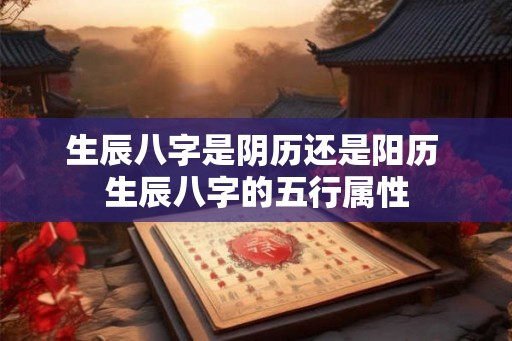 生辰八字是阴历还是阳历 生辰八字的五行属性