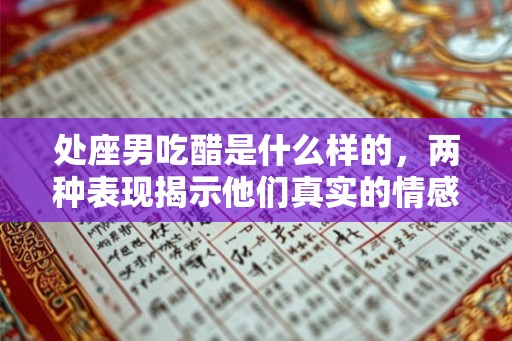 处座男吃醋是什么样的，两种表现揭示他们真实的情感