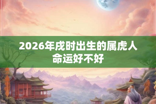 2026年戌时出生的属虎人命运好不好