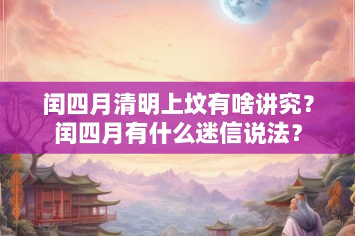 闰四月清明上坟有啥讲究？闰四月有什么迷信说法？