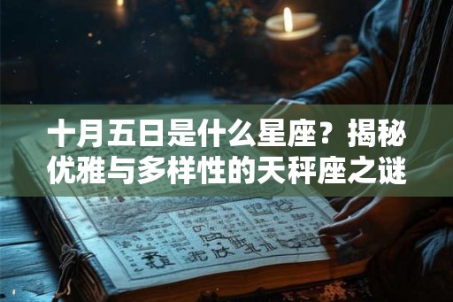 十月五日是什么星座？揭秘优雅与多样性的天秤座之谜