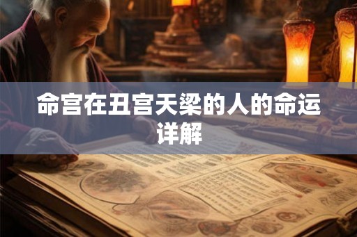 命宫在丑宫天梁的人的命运详解