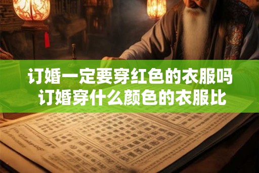 订婚一定要穿红色的衣服吗 订婚穿什么颜色的衣服比较好