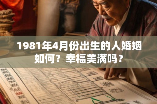 1981年4月份出生的人婚姻如何？幸福美满吗？