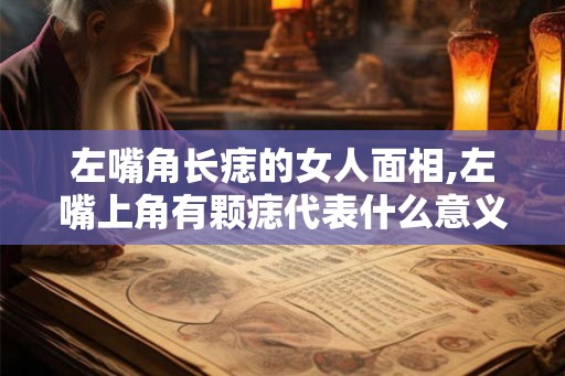 左嘴角长痣的女人面相,左嘴上角有颗痣代表什么意义