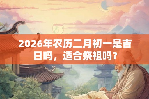2026年农历二月初一是吉日吗,适合祭祖吗? 2026年农历二月初一是吉日吗,适合祭祖吗?