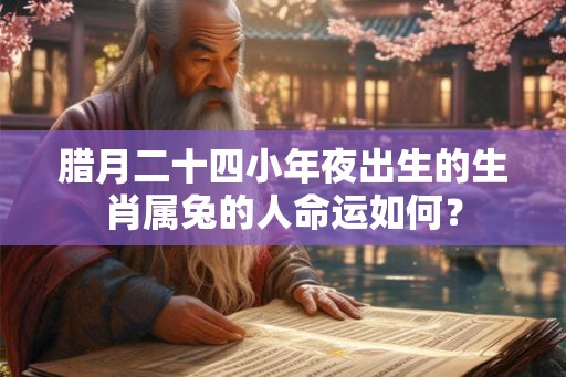 腊月二十四小年夜出生的生肖属兔的人命运如何？