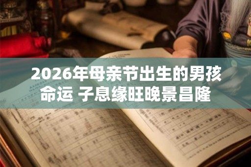 2026年母亲节出生的男孩命运 子息缘旺晚景昌隆