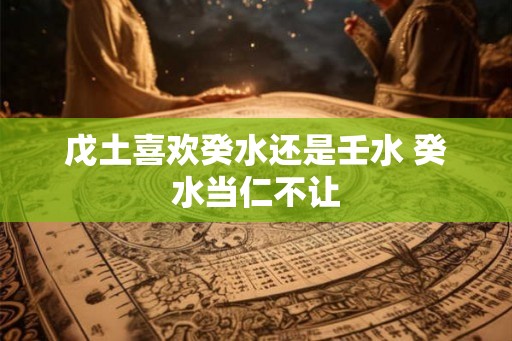 戊土喜欢癸水还是壬水 癸水当仁不让 戊土喜欢癸水还是壬水 癸水当仁不让