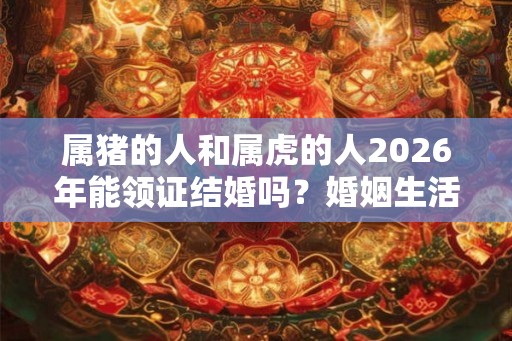 属猪的人和属虎的人2026年能领证结婚吗？婚姻生活幸福吗？