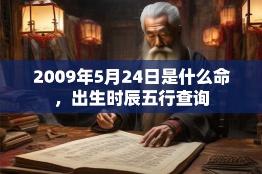 2009年5月24日是什么命，出生时辰五行查询