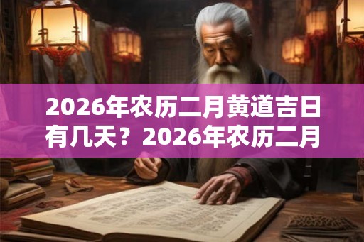 2026年农历二月黄道吉日有几天?2026年农历二月吉日查询 2026年农历二月黄道吉日有几天?2026年农历二月吉日查询