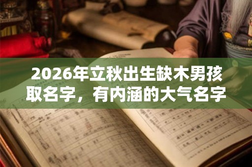 2026年立秋出生缺木男孩取名字，有内涵的大气名字