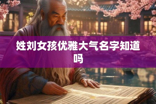 姓刘女孩优雅大气名字知道吗