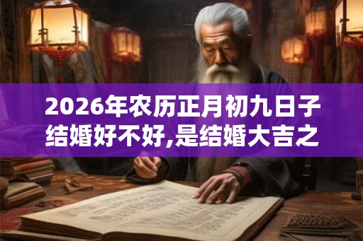 2026年农历正月初九日子结婚好不好,是结婚大吉之日么
