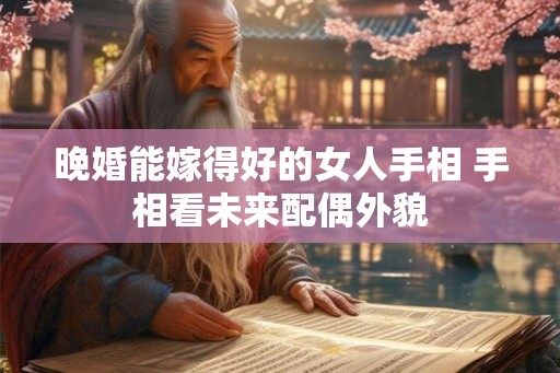 晚婚能嫁得好的女人手相 手相看未来配偶外貌